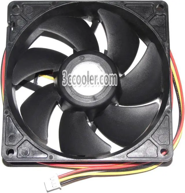 Alt view image 2 of 3 - for Original Nidec T92T12MHA7-53 9225 9CM NBR Hydraulic Bearing Cooling fan with 12V 0.14A 2400 RPM 25dbA 92X92X25MM 3 Wires 3Pins Connector