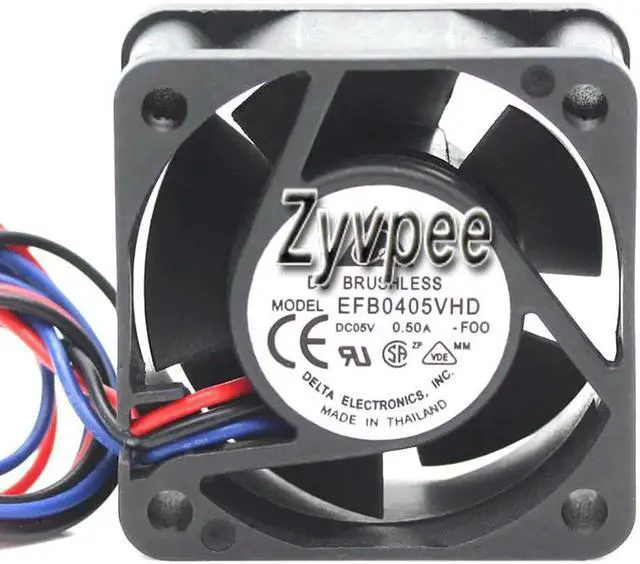 Main image of for Delta 40*20mm EFB0405VHD 5V 0.5A 3 wires 3 Pins 4cm case fan for notebook, switch router