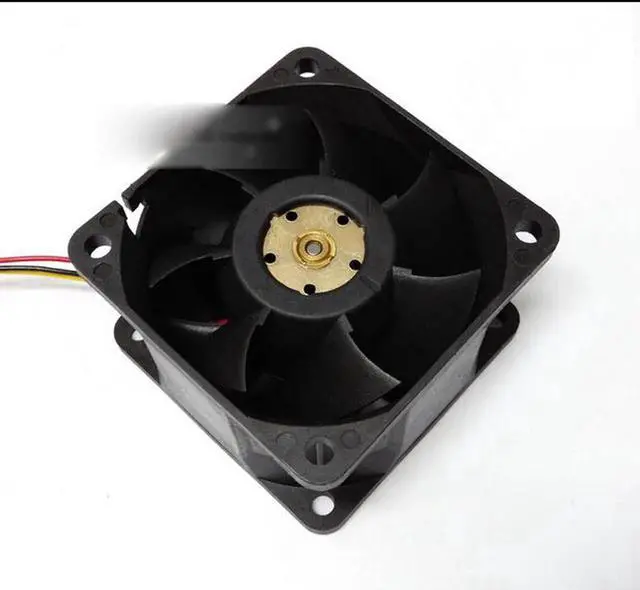 Alt view image 2 of 2 - for Delta 6038 FFB0612EHE Dual Balls Bearing DC Fan with 12V 1.20A 3 Wires