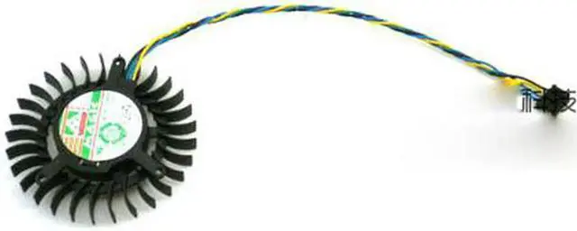 Alt view image 3 of 3 - for Original MAGIC MGT6012YR-W10 Video Card Fan with 12V 0.30A 4 Wires 4Pins Connector