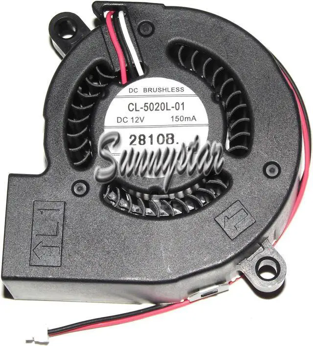 Main image of for DC Brushless Blower of 5020 CL-5020L-01 with 12V 150MA 3-Wires 3 Pins For Projector print