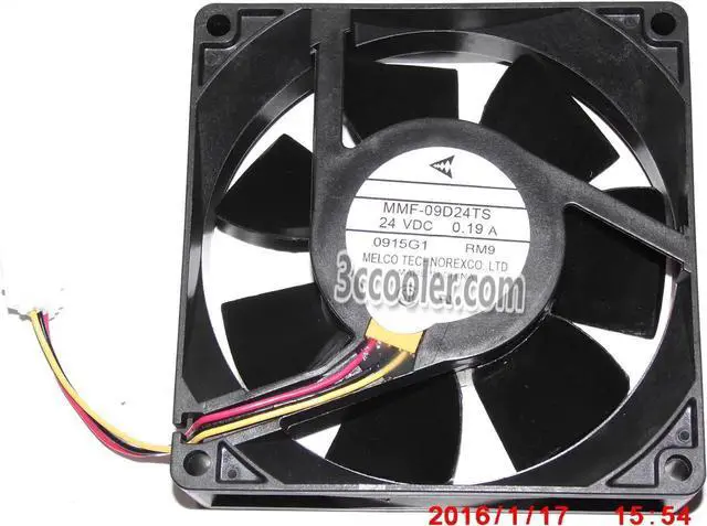 Main image of for Original Melco 9CM 90*25mm MMF-09D24TS RM9 24V 0.19A 3 Wires 3 Pins Inverter Fan for YASKAWA PLC ABB