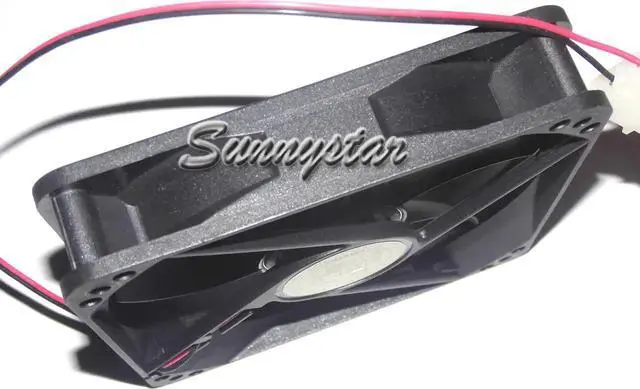 Alt view image 3 of 3 - for Yateloon 12CM 120*25mm D12BH-12 GP 12V 0.30A 2 Wires 2 Pins D-connector Case fan for cpu server case