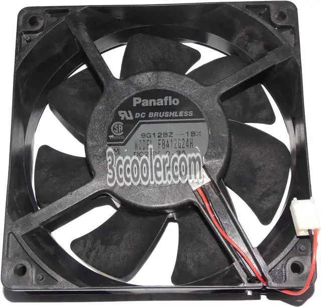 Alt view image 2 of 2 - for Panaflo 12038 120*38mm FBA12G24H 24V 0.3A 2 Wires Case fan 12CM inverter server cooler