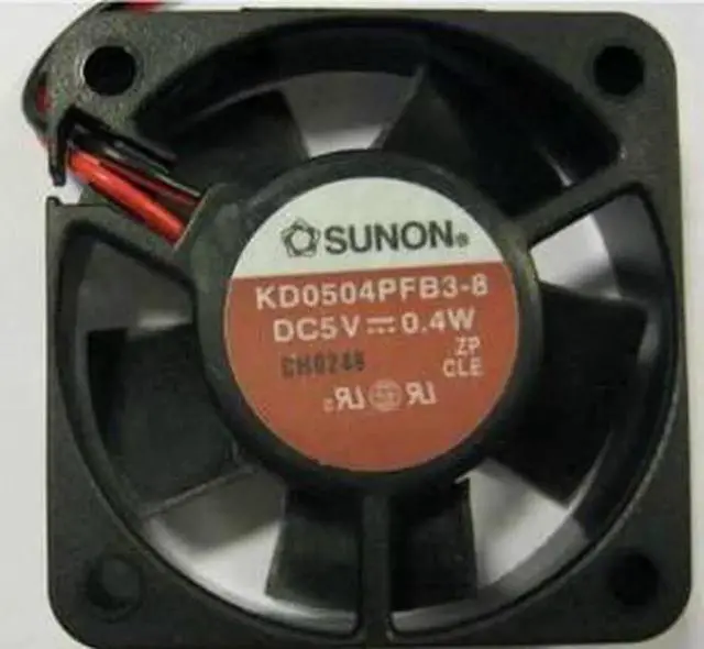 Main image of for SUNON 4010 KD0504PFB3-8 square Cooling fan with 5V 0.4W 2-wires