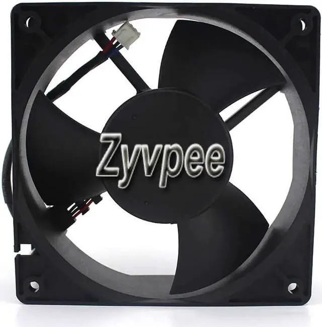 Alt view image 2 of 2 - for DC square Cooler, Delta 12038 EFB1212VHE 12V 0.72A R00 3-Wires 3 Pins case fan