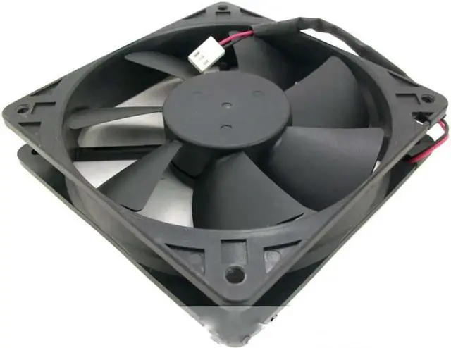 Alt view image 2 of 2 - for Square Cooling Fan of SUPERRED 12025 CHB12012BS with 12V 0.26A 2-Wires