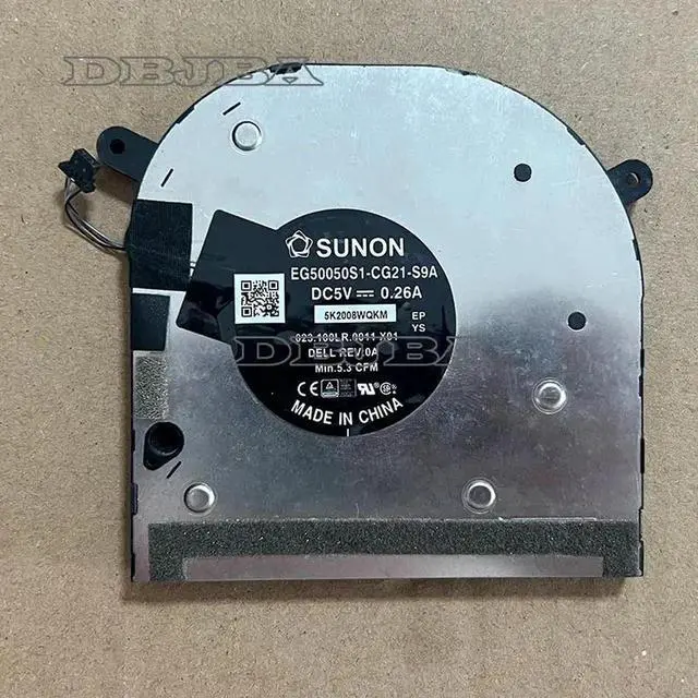 Main image of Laptop GPU Cooling Fan For DELL XPS 17 9700 9710 9720 Precision 5750 5760 0XR6Y EG50050S1-CG21-S9A 023.100LR.0011 X01 5V 0.26A