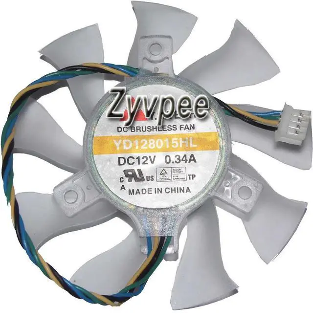 Main image of for Y.S.TECH YD128015HL 12v 0.34A 4 wires 4 pins Cooling Fan Diameter 74mm For MSI GIGABYTE 8015,vga card,video card
