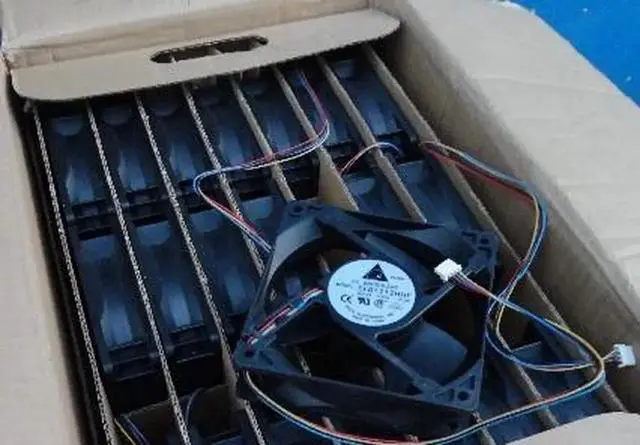 Alt view image 3 of 3 - for DC square Cooler of Delta 12032 EFB1212HHF with 12V 0.8A 4-Wires