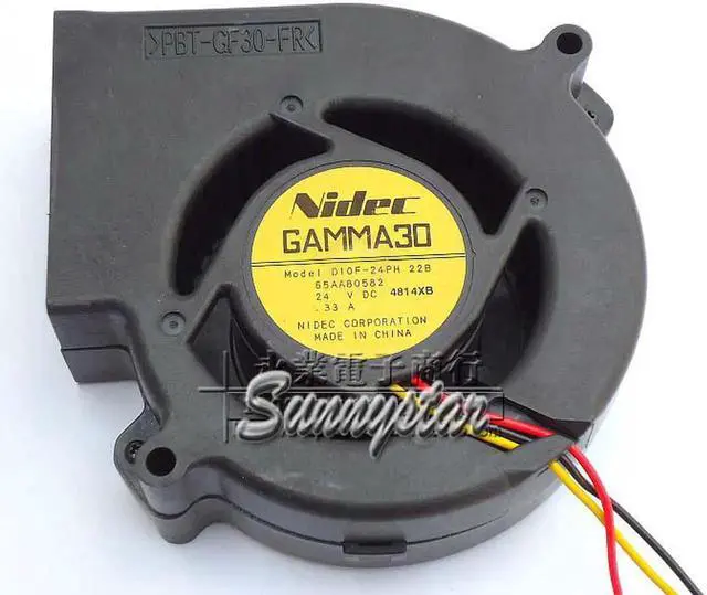 Main image of for Blower Cooling fan of NIDEC 9733 D10F-24PH with 24V 0.33A 3Wire 4Pin