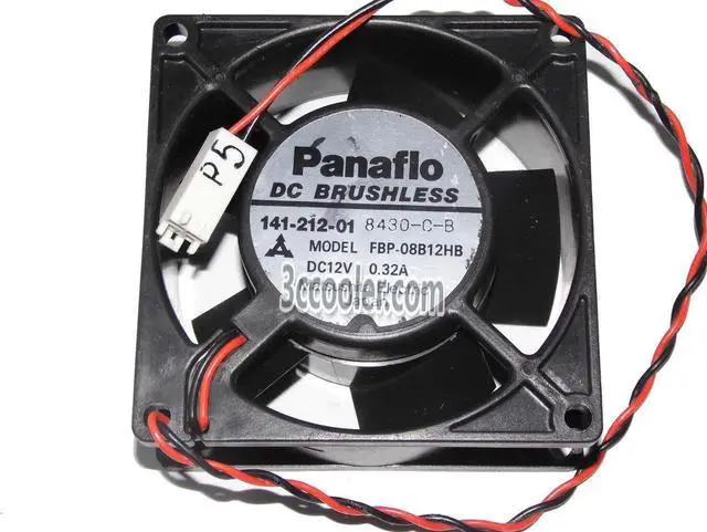 Main image of for Panaflo 8032 80*32mm FBP-08B12HB 12V 0.32A 2 Wires 2 Pins Case fan 8CM server inverter cooler