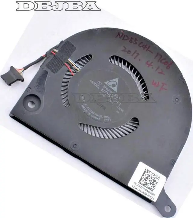 Alt view image 6 of 6 - Fan for Delta ND55C41-17C08 ND55C41-17C08 DC5V 0.50A Laptop CPU Cooling Fan