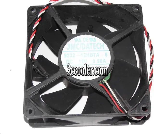 Main image of for DATECH 92*32mm 9CM 9232-12HBTA-6 6R757 12V 0.9A 3 Wires 3 Pins Case Fan Server cpu cooler