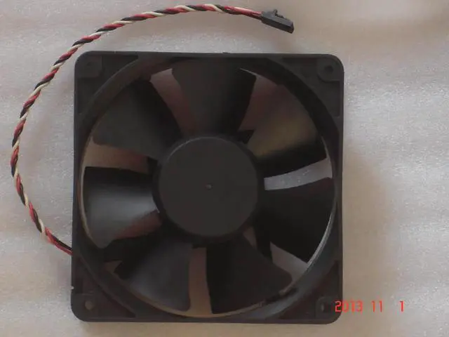 Alt view image 2 of 2 - for DATECH 12038 1238-12HBTA P/N 5W190 square cooling fan with 12V 1.5A 3-Wires