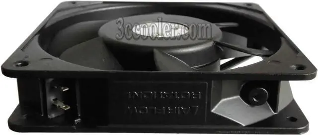 Alt view image 2 of 3 - for ORIX 120*25mm 12CM MU1225S-81N-F1 AC24V 11W/9.5W 50/60Hz 2 pins black fan UPS inverter power cooler