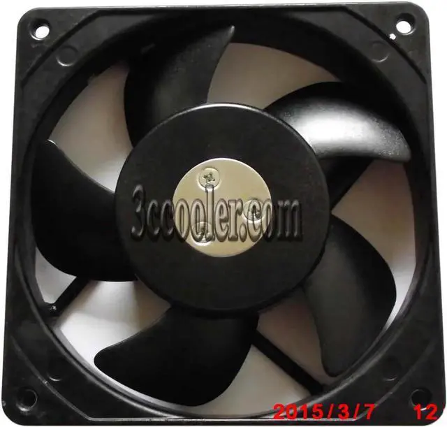 Alt view image 3 of 3 - for ORIX 120*25mm 12CM MU1225S-81N-F1 AC24V 11W/9.5W 50/60Hz 2 pins black fan UPS inverter power cooler