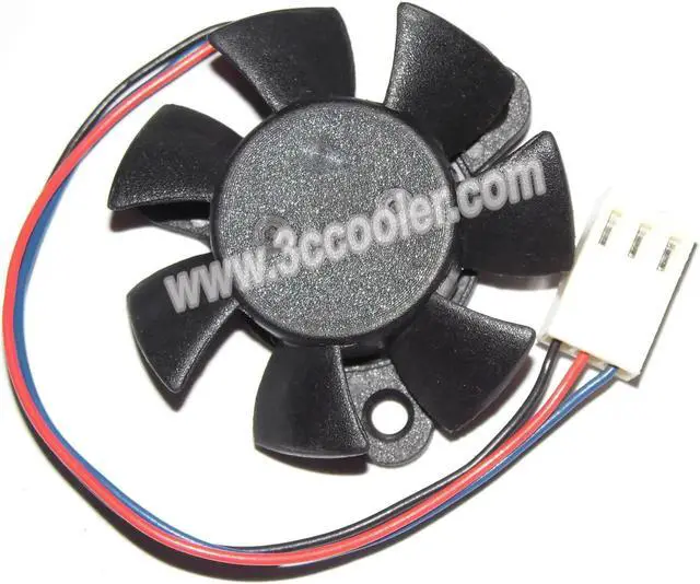 Alt view image 2 of 2 - ADDA AD0412HX-G76 TY43 12V 0.10A 3 Wires 3 Pins 7 Blades vga fan,video card cooler graphics card fan