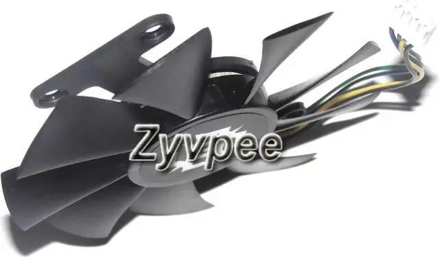 Alt view image 2 of 3 - Apistek GA91S2H PFTS 12V 0.35A 4 Wire 4 pins vga fan,video fan,graphics card cooler