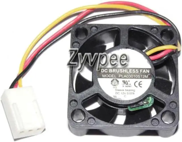 Main image of 30mm PLA03010S12M 12V 0.07A 3 Wires 3CM tiny Cooling Fan 30x30x10mm