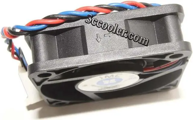 Alt view image 3 of 3 - 50mm 5015-12LS DC12V 0.11A 3 Wires B54291270-4 800-580-6666 Cooling Fan 50x10mm