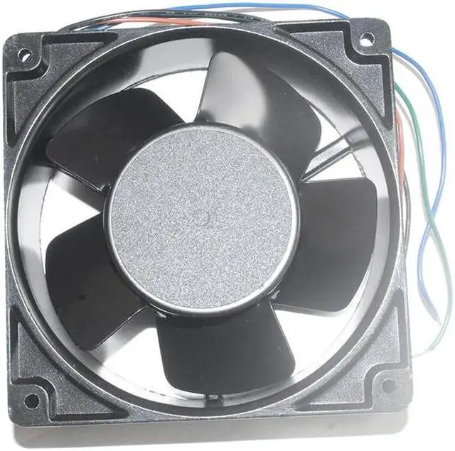Alt view image 3 of 3 - 120mm 4E-DVB 115/230Vac 4 Wires Class B AC Axial Cooling Fan 120x38mm