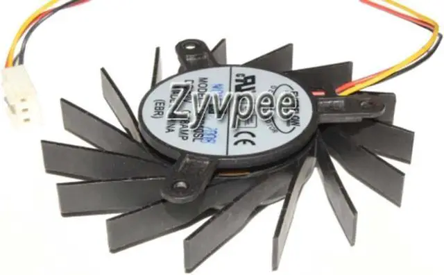 Alt view image 2 of 3 - T127010SL 12V 0.18A 3 wires frameless vga fan graphics card cooling