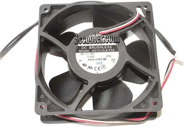 Main image of 120MM 12038 ADDA AD1212LB-F52 12V 0.24A 3 Wires 12CM Server Cooling Fan