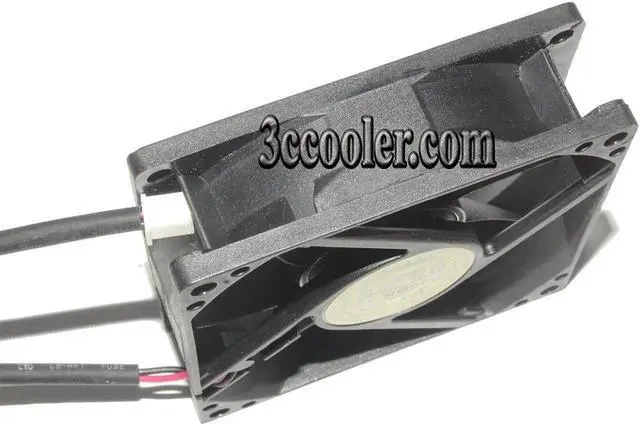 Alt view image 3 of 3 - 80mm D80BH-12 (GP) 12V 0.18A 2 Wires 8CM Cooling Fan 80x25mm
