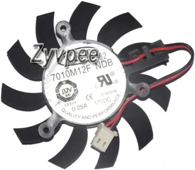 Main image of 7010M12F NDB 12V 0.25A 2 wires Frameless Cooling fan for video card graphics card