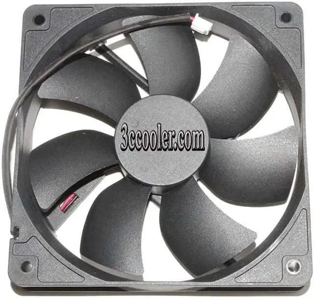 Alt view image 3 of 3 - 120mm AS12025M12 -R DC 12V 0.21A 2 Wires 12CM Case Cooling Fan