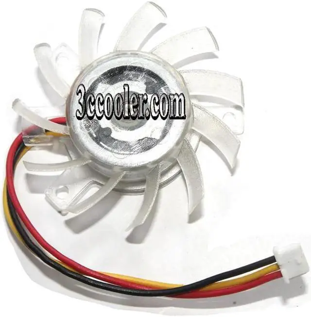 Alt view image 3 of 3 - 4008L12F NF2 12V 0.1A 3 Wires Cooling Fan for vga card graphics card