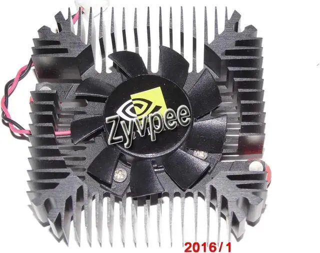 Alt view image 3 of 3 - VGA Fan 2 Wires 2 Pins 7300 8400 X1300 Heatsink Cooling 55*55*14mm