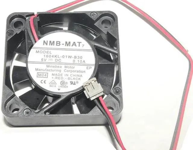 Alt view image 3 of 3 - 1604KL-01W-B30 M04 5V 0.1A 2 Wires 4CM Printer Cooling Fan