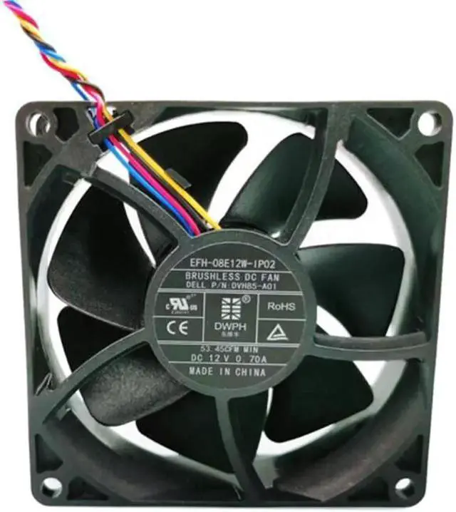 Main image of 80MM EFH-08E12W-IP02 DC12V 0.7A 4 Wires PWM 8CM Cooling Fan 80x25mm