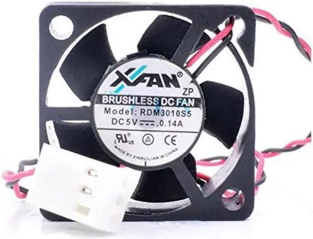 Main image of 30mm RDM3010S5 5V 0.14A 2 Wires Ultra-Quiet Small Cooling Fan 30x10mm