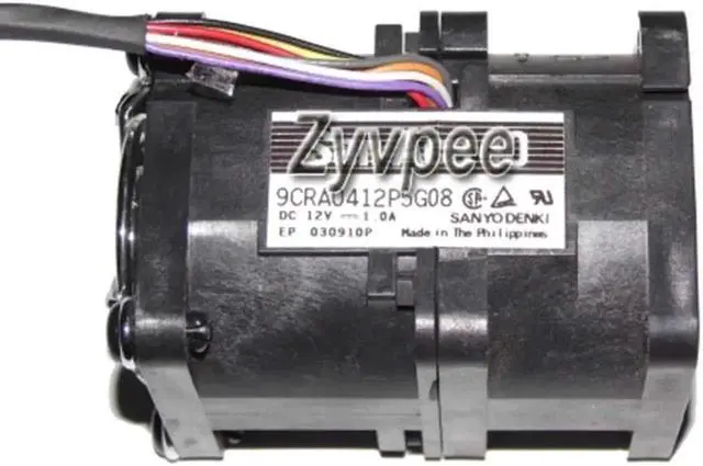 Alt view image 2 of 3 - 4056 40*56mm 9CRA0412P5G08 12V 1.0A CS24-SC F1D 8 Wires Case fan 4CM server cpu cooler