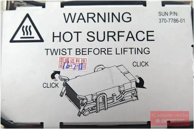 Alt view image 5 of 6 - FOR Sun V210, V240 V125 Server CPU heatsink cooling fan 370-7786-01