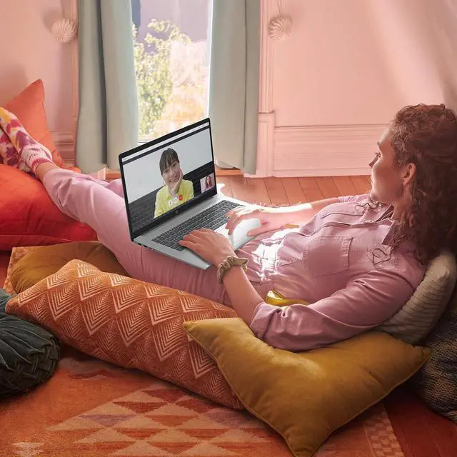 Alt view image 6 of 7 - HP 17 inch Laptop, Microsoft Office Lifetime License & Windows 11 Pro, 17.3" FHD Display, AMD Ryzen 5 7430U, AMD Radeon Graphics, Anti-Glare,Wi-Fi 6 (64GB RAM | 1TB SSD)