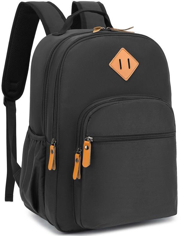 Alt view image 2 of 5 - H HIKKER-LINK Travel Backpack Water Resistant Laptop Backpacks College Bookbag Flight Approved Carry On Bag Dapack Black