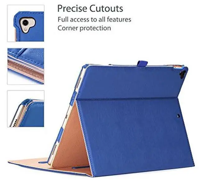 Alt view image 5 of 5 - ProCase for iPad Pro 12.9 2017/2015 Case (1st & 2nd Generation), Stand Folio Case Cover for iPad Pro 12.9 Inch (Old Model 2017/2015), with Multiple Viewing Angles, Pencil Holder -Navy Blue