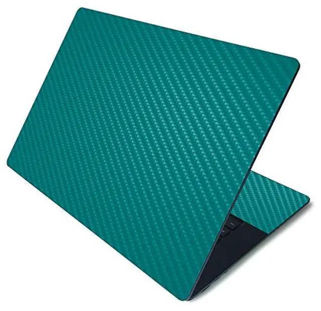 Main image of MightySkins Carbon Fiber Skin for Microsoft Surface Laptop 3 15" - Solid Teal | Protective, Durable Textured Carbon Fiber Finish | Easy to Apply, Remove, and Change Styles | Made in The USA