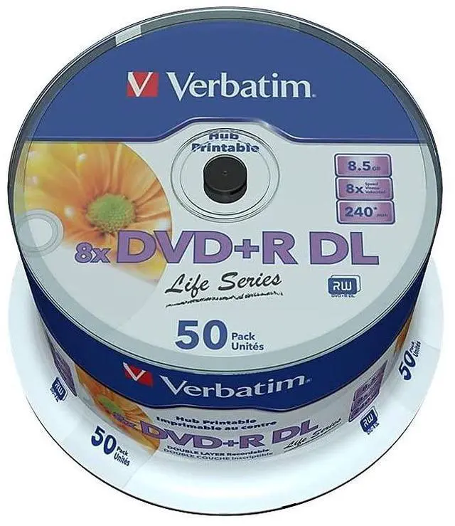 Alt view image 5 of 5 - Verbatim DVD+R Double Layer 8X 8.5GB