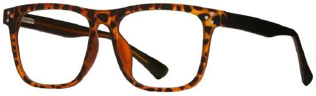 Main image of Blue Planet Readers for Men and Women - Julien Reader Glasses, Onyx in Matte Walnut Tortoise Square Frame Womens and Mens Reading Glasses, Blue Light Blocking Eyeglasses, 1.50