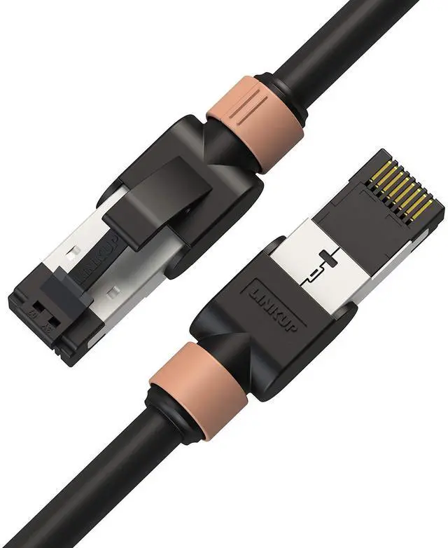 Main image of LINKUP - [Tested with Versiv CableAnalyzer Cat7 Ethernet Cable -2 FT (12 Pack) 10G Double Shielded RJ45 S/FTP | Network Internet LAN Switch Router Game | High-Speed | 26AWG Black