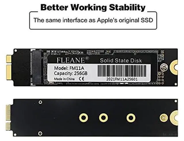 Alt view image 3 of 5 - FLEANE FM11A 128GB SSD Compatible with 2010-2011 MacBook Air A1370 A1369, Includes USB Flash Drive and Screwdrivers (128GB)