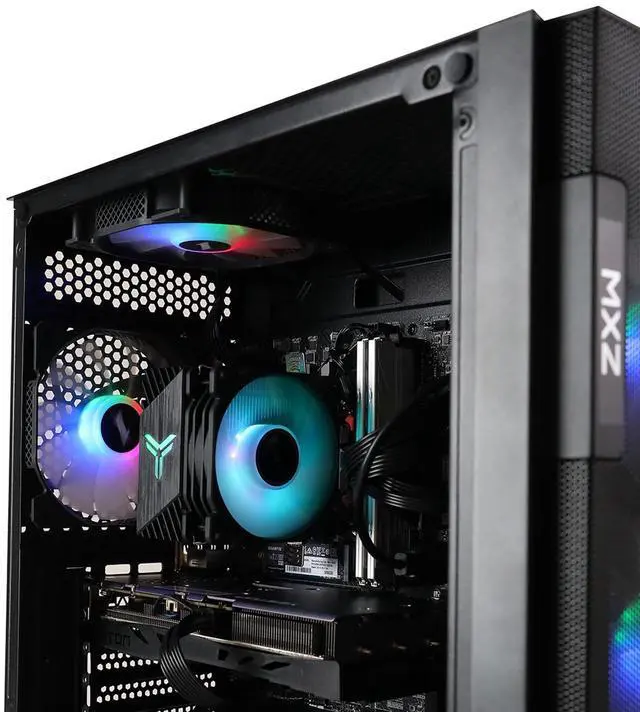 Alt view image 2 of 5 - MXZ Gaming PC Computer I5 11600KF, RTX4060Ti, 8GB*2 DDR4, NVME M2 1T, 6RGB Fans,Windows 11 Pro Ready to use, Gamer Desktop Computer(I5 11600F| RTX4060Ti)