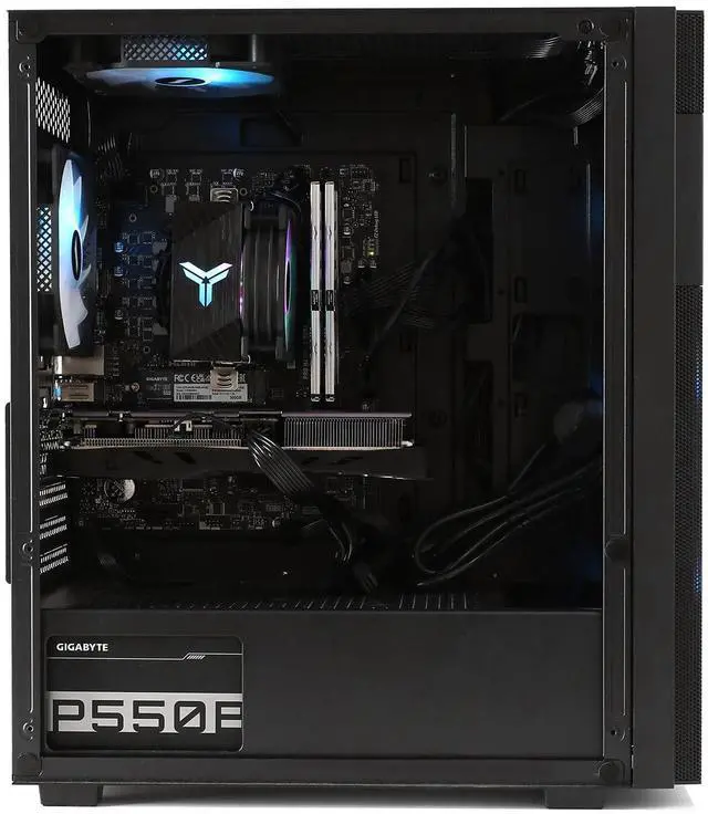 Alt view image 5 of 5 - MXZ Gaming PC Computer I5 11600KF, RTX4060Ti, 8GB*2 DDR4, NVME M2 1T, 6RGB Fans,Windows 11 Pro Ready to use, Gamer Desktop Computer(I5 11600F| RTX4060Ti)