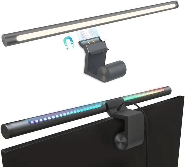 Main image of Monitor Light Bar, RGB Smart Computer Monitor Lamp for Gaming & Office, No Glare Eye-Care LED Screen Bar, Adjustable Color Temperature, Alexa/Google Home/HomeKit Compatible, Remote & App Control