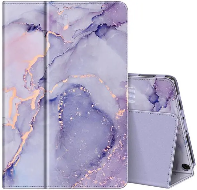 Main image of Fintie Folio Case for All-New Amazon Fire HD 10 and 10 Plus Tablet (13th/11th Generation, 2023/2021 Release) - Slim Fit Standing Cover with Auto Sleep/Wake, Lilac Marble